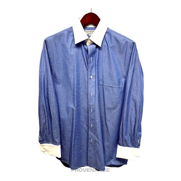 🔴 J. P. Tilford x Harry Rosen Shirt - Contrast Blue 15.5 33 - Picture 1 of 8